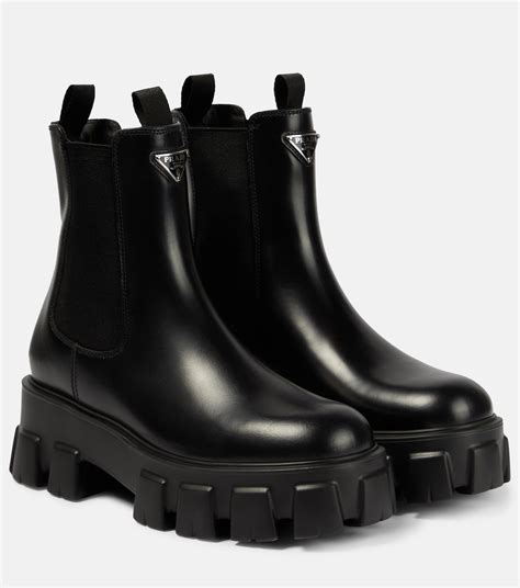 prada chelsea boots monolith|prada chelsea ankle boots.